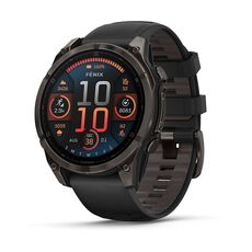 Garmin fenix 8 47mm AMOLED Sapphire Titanium Carbon Gray with Black and Pebble Gray