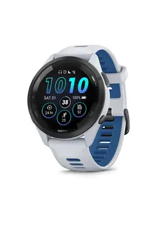 Garmin Forerunner 265 Whitestone with Tidal Blue