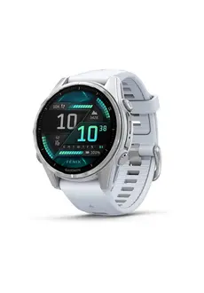 Garmin fenix 8 43mm AMOLED Silver with Whitestone