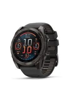 Garmin fenix 8 51mm AMOLED Sapphire Titanium Carbon Gray with Black and Pebble Gray