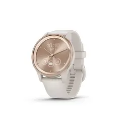 Garmin vivomove Trend vivomove Trend Peach Gold Stainless Steel Bezel with Ivory Case and Silicone Band