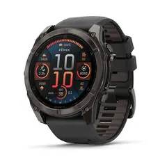 Garmin fenix 8 51mm AMOLED Sapphire Titanium Carbon Gray with Black and Pebble Gray