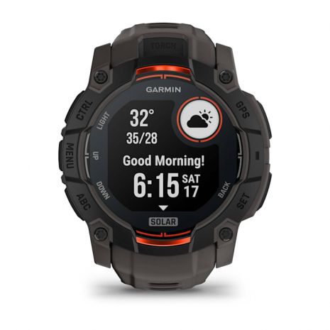 Garmin Instinct 3 Solar 50mm Black with Charcoal screen 12